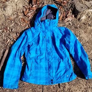 Columbia Whirlibird Jacket Plaid Snow Coat Fleece